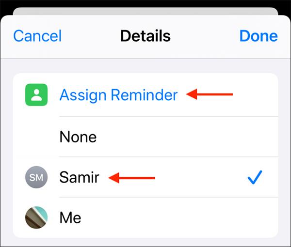 Come condividere elenchi nell'app Promemoria su iPhone