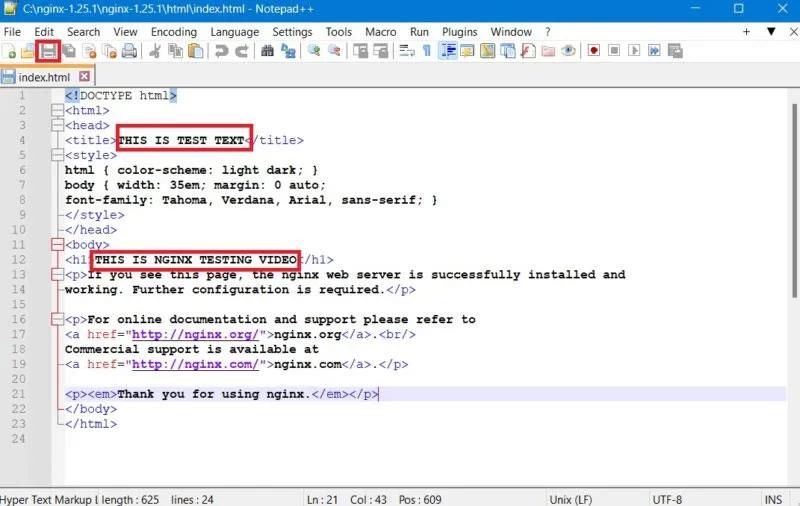 Windows에서 Nginx 서버를 설치하고 실행하는 방법