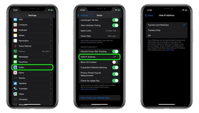 Come nascondere l'indirizzo IP dai tracker in Safari su iOS 15