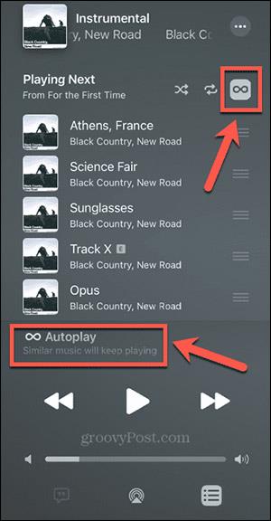 Comment désactiver la lecture automatique de musique sur Apple Music