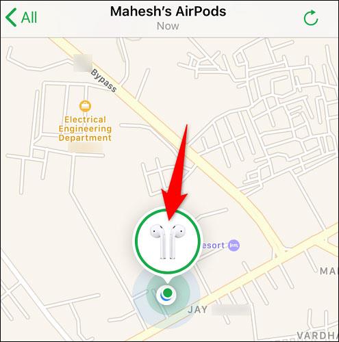 iPhone의 나의 찾기 앱에 Apple AirPods를 추가하는 방법