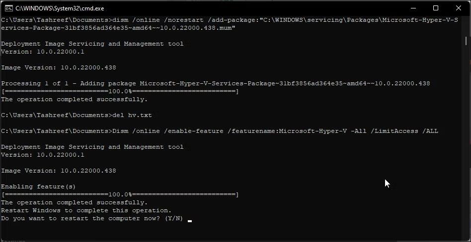 Comment installer Hyper-V sur Windows 11 Famille