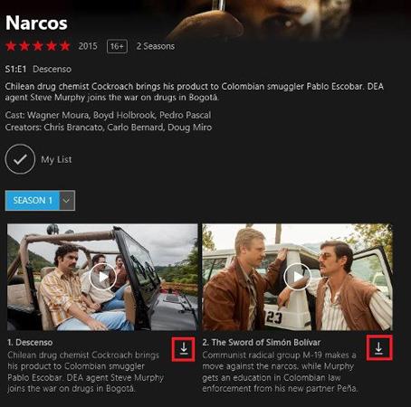 Instructions pour télécharger des films depuis Netflix sous Windows 10