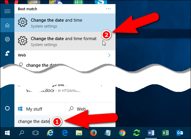 Comment changer le format de la date et de l'heure sous Windows, changer les barres obliques en points