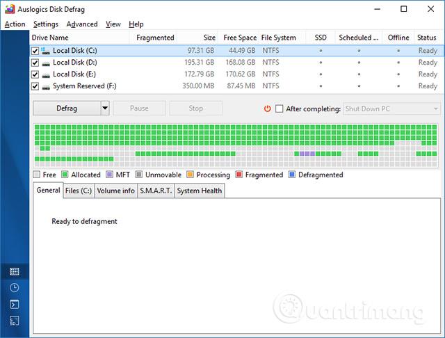 Auslogics Disk Defrag를 사용하여 하드 드라이브 조각 모음을 수행하는 방법