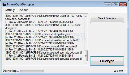 Comment décrypter le ransomware InsaneCrypt (Everbe 1.0)