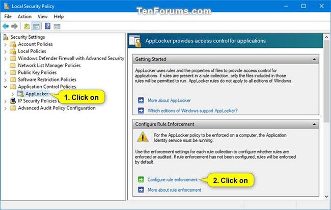 Comment utiliser AppLocker pour autoriser ou bloquer l'exécution de fichiers exécutables dans Windows 10