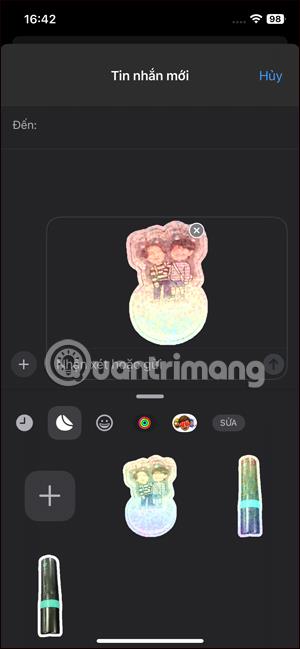 Comment ajouter des effets aux autocollants dans les messages iPhone
