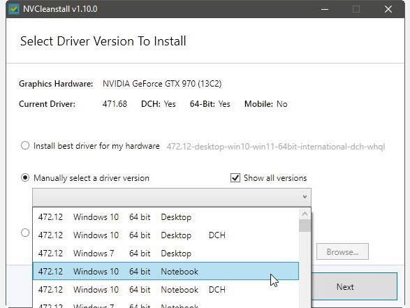 Personalizza le impostazioni del driver NVIDIA con NVCleanstall