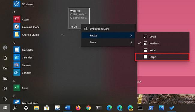 Comment épingler la liste de tâches Microsoft au menu Démarrer sous Windows 10