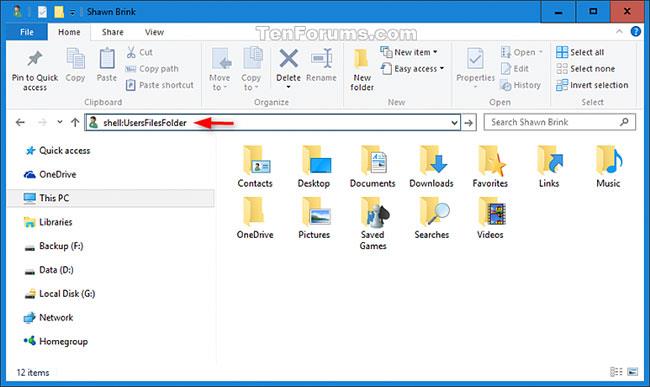 Comment restaurer l'emplacement par défaut des dossiers personnels sous Windows 10