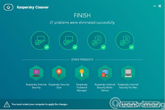 Kaspersky Cleaner를 사용한 시스템 청소 및 최적화 지침