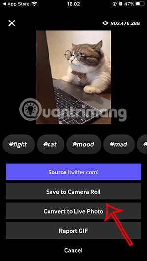 Comment transformer un GIF en autocollant sur iPhone