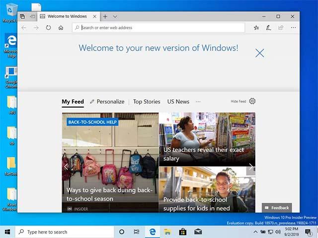 クラウドから Windows 10 の出荷時設定へのリセット オプションを使用する方法