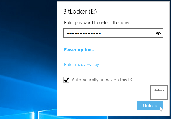 Istruzioni per crittografare USB o scheda di memoria con Bitlocker su Windows 10