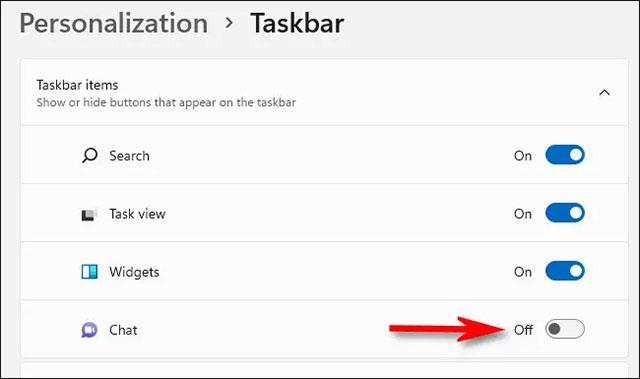 Come eliminare l'icona "chat" sulla barra delle applicazioni di Windows 11