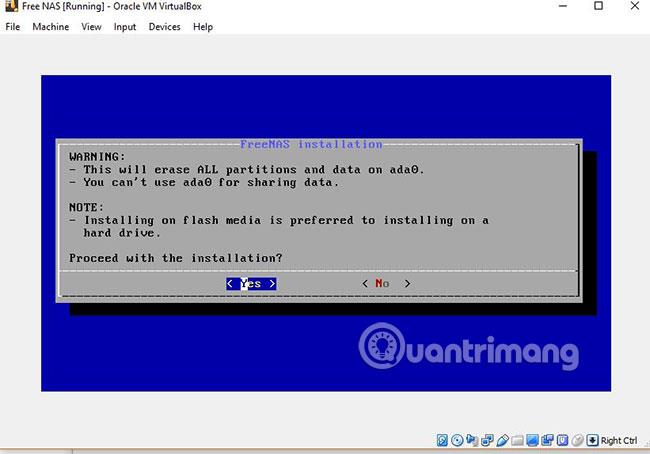 Come installare FreeNAS VM su VirtualBox