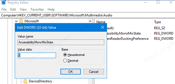 Comment activer/désactiver Mono Audio sous Windows 10