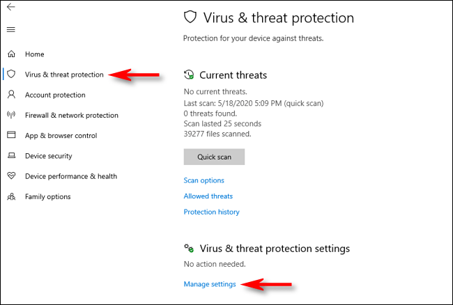 Come disattivare la protezione in tempo reale in Microsoft Defender su Windows 10