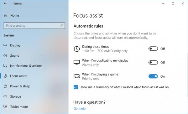 Nouvelles fonctionnalités notables de la mise à jour Windows 10 avril 2018