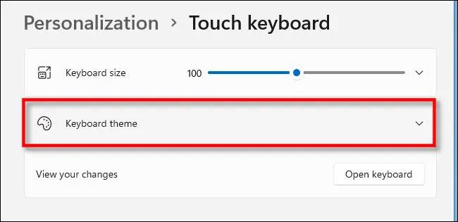 So ändern Sie das Design und die Hintergrundfarbe der virtuellen Tastatur in Windows 11