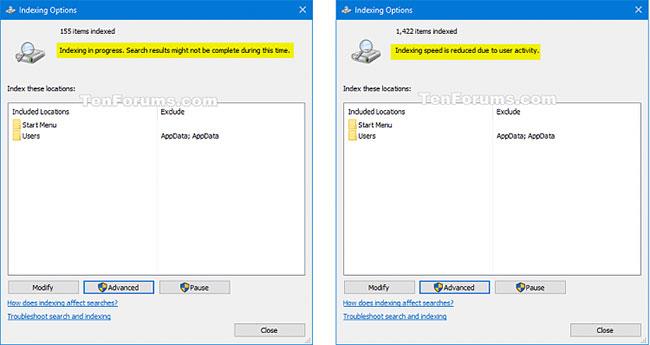 Comment activer/désactiver la fonctionnalité Indexer les fichiers cryptés dans Windows 10