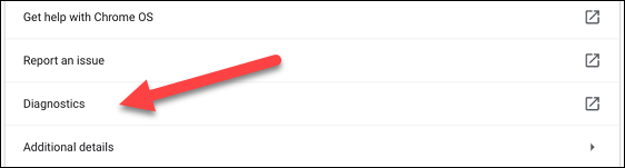 Come utilizzare l'applicazione diagnostica sul Chromebook
