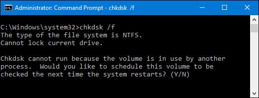 Windows에서 chkdsk 명령을 사용하여 하드 드라이브 오류 확인 및 수정