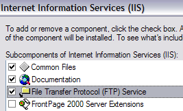 Utilizza IIS per configurare il server FTP su Windows