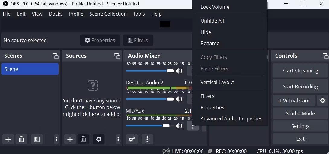 Fehler behoben, bei dem OBS Studio unter Windows 11 kein Audio aufnehmen konnte