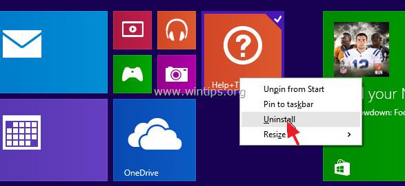 Istruzioni per disinstallare le applicazioni Modern su Windows 10/8.1/8