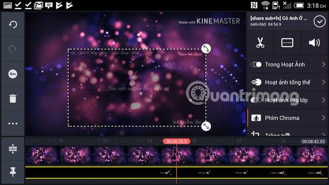 Anweisungen zum Erstellen von Untertiteln für Videos auf Ihrem Telefon mit KineMaster