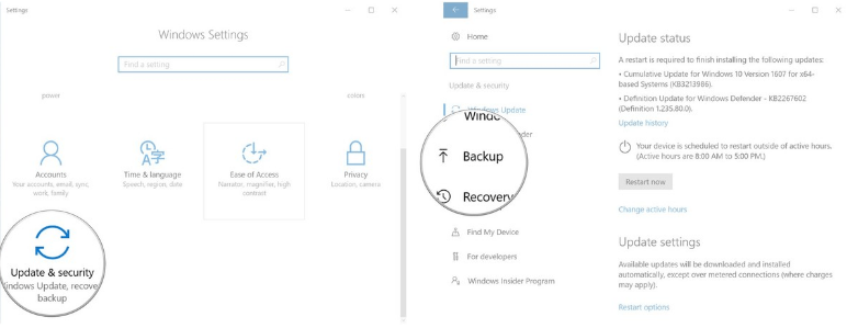 Windows 10 コンピューターでイメージをバックアップするにはどうすればよいですか?