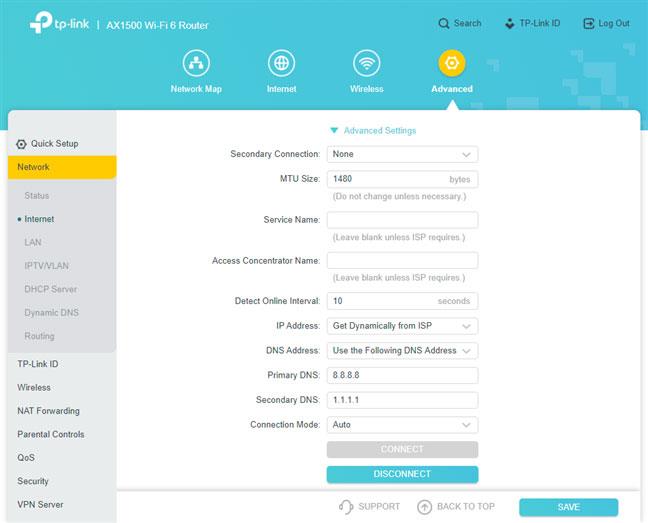 Come configurare la connessione PPPoE sul router TP-Link WiFi 6