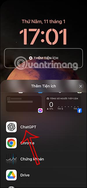 Come aggiungere il widget ChatGPT alla schermata di blocco dell'iPhone