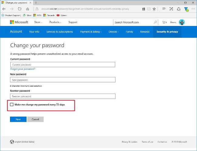 3 modi per forzare gli utenti a modificare periodicamente le password su Windows 10