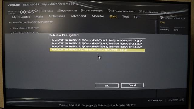 Aktivieren oder deaktivieren Sie Secure Boot über das ASUS UEFI BIOS-Dienstprogramm