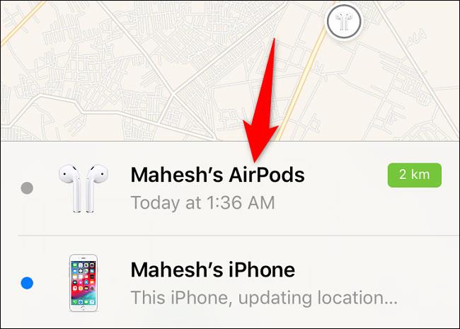 iPhone의 나의 찾기 앱에 Apple AirPods를 추가하는 방법