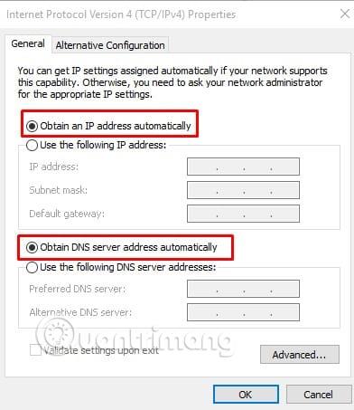 Comment corriger l'erreur « Ethernet n'a pas de configuration IP valide »