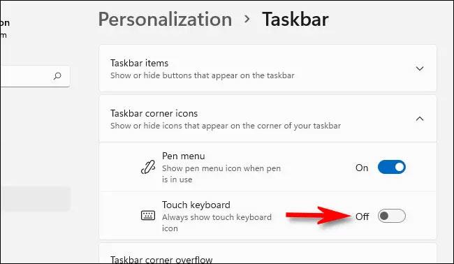 Windows 11で仮想キーボード/タッチキーボードを有効にする方法