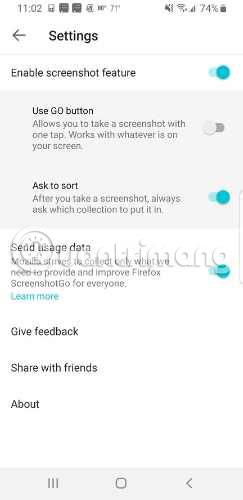 Comment utiliser ScreenshotGo de Firefox pour Android