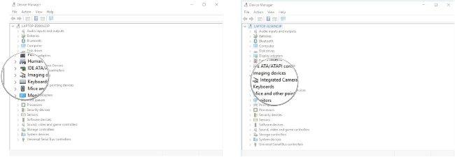 Disattiva webcam e microfono su Windows 10