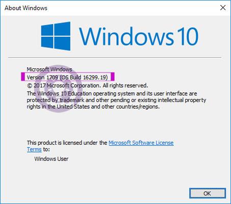 컴퓨터에 설치된 Windows 10 버전을 확인하는 방법