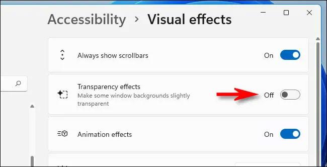 Comment activer/désactiver les effets de transparence sur Windows 11