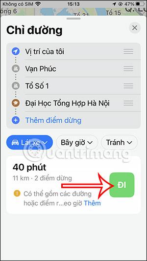 在 Apple 地圖上新增停靠點的說明