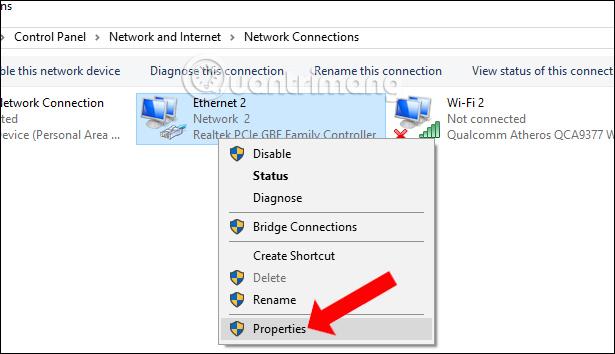 Comment organiser les connexions réseau sur Windows 10