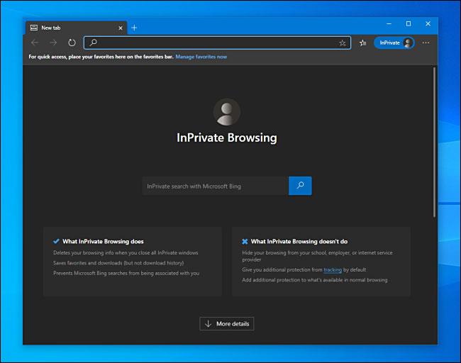 如何在 Windows 10 上始終以 InPrivate 模式啟動 Microsoft Edge