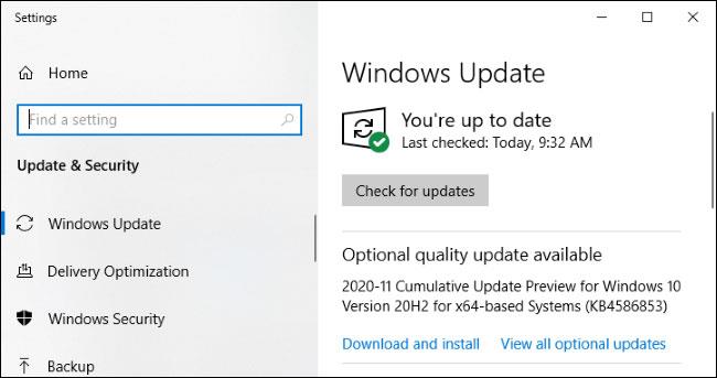 Che cos'è l'aggiornamento qualitativo facoltativo su Windows 10?