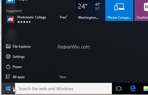 Instructions pour corriger les erreurs du menu Démarrer et de Cortana qui ne fonctionnent pas sous Windows 10