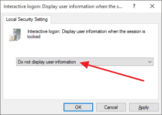 Come nascondere le informazioni personali nella schermata di accesso di Windows 10?